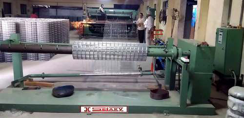 welded wire mesh coiling unit